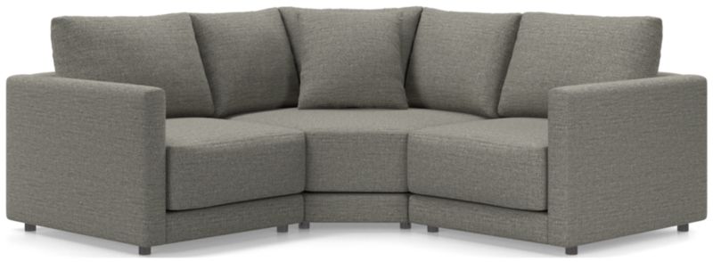 Gather Deep 3-Piece L-Shaped Small Space Sectional Sofa - image 0 of 15