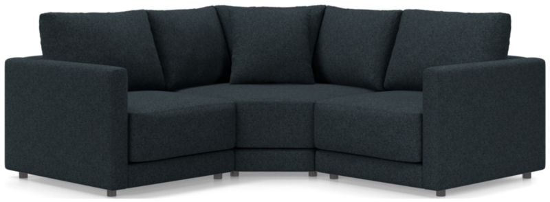 Gather Deep 3-Piece L-Shaped Small Space Sectional Sofa - image 0 of 15