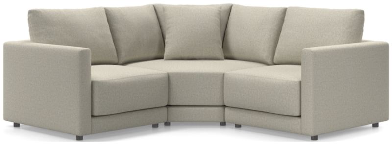 Gather Deep 3-Piece L-Shaped Small Space Sectional Sofa - image 0 of 15