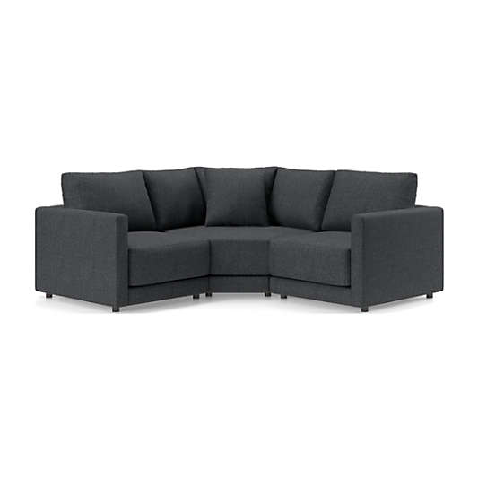 Gather Deep 3-Piece L-Shaped Small Space Sectional Sofa