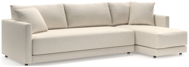 Gather Deep 2-Piece Chaise Bench Sectional Sofa - image 0 of 16