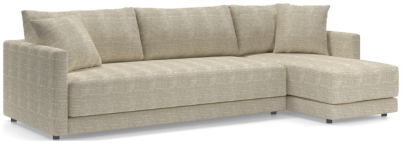 Gather Deep 2-Piece Chaise Bench Sectional Sofa - image 0 of 15