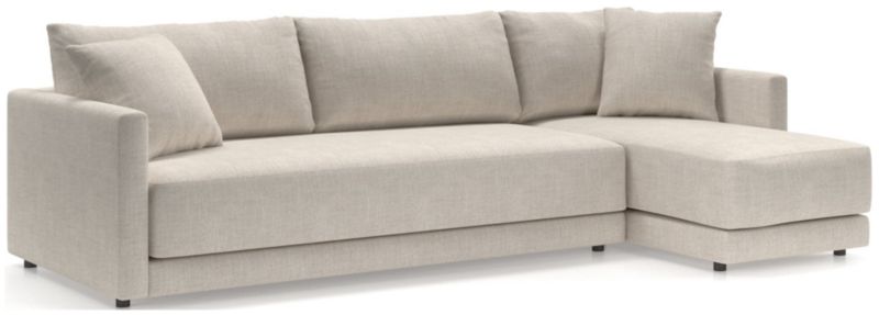 Gather Deep 2-Piece Chaise Bench Sectional Sofa - image 0 of 16