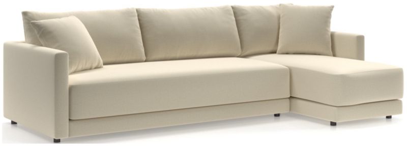 Gather Deep 2-Piece Chaise Bench Sectional Sofa - image 0 of 15