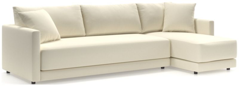 Gather Deep 2-Piece Chaise Bench Sectional Sofa - image 0 of 15