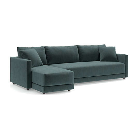 Gather Deep 2-Piece Chaise Bench Sectional Sofa