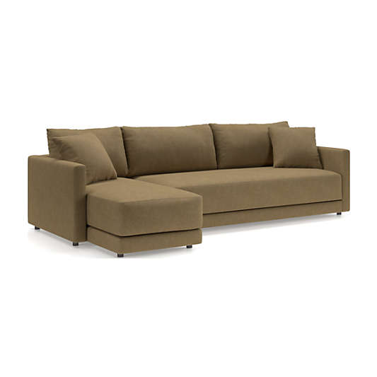 Gather Deep 2-Piece Chaise Bench Sectional Sofa
