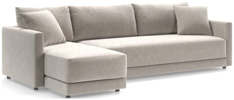 Gather Deep 2-Piece Chaise Bench Sectional Sofa - image 0 of 15