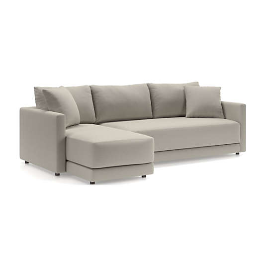 Gather Deep 2-Piece Chaise Apartment Bench Sectional Sofa