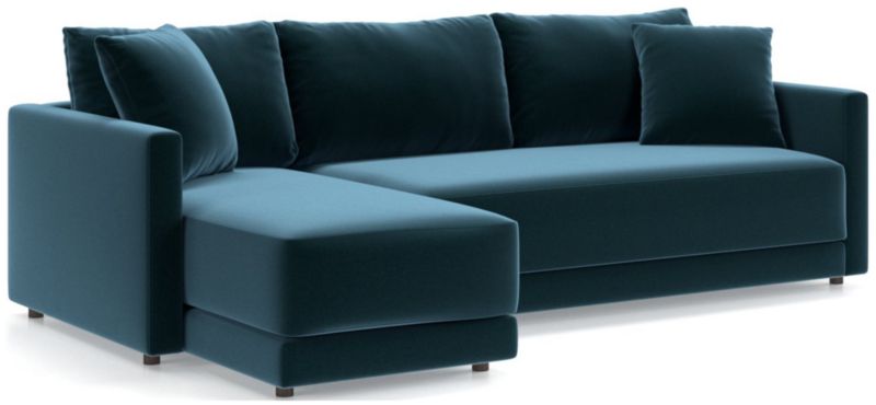 Gather Deep 2-Piece Chaise Apartment Bench Sectional Sofa - image 0 of 15