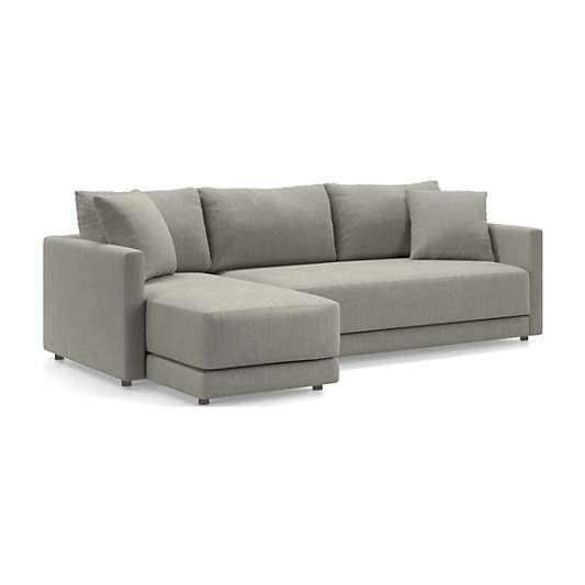 Gather Deep 2-Piece Chaise Apartment Bench Sectional Sofa