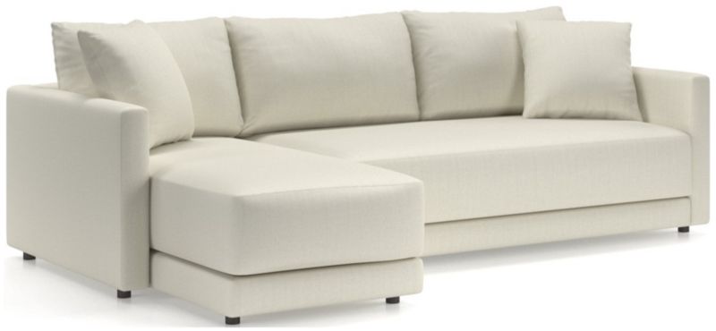 Gather Deep 2-Piece Chaise Apartment Bench Sectional Sofa - image 0 of 15