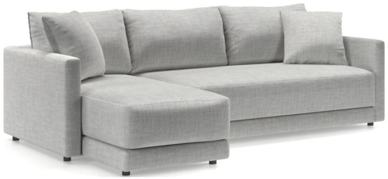 Gather Deep 2-Piece Chaise Apartment Bench Sectional Sofa - image 0 of 16