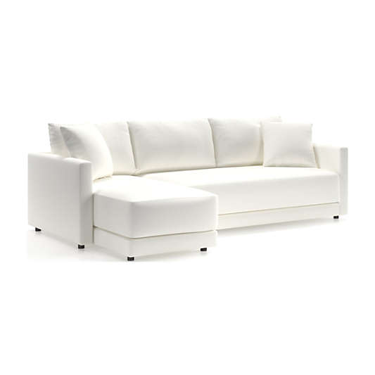 Gather Deep 2-Piece Chaise Apartment Bench Sectional Sofa
