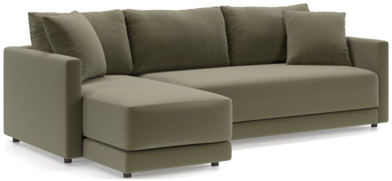 Gather Deep 2-Piece Chaise Apartment Bench Sectional Sofa - image 0 of 15