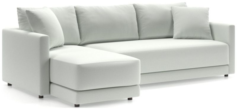 Gather Deep 2-Piece Chaise Apartment Bench Sectional Sofa - image 0 of 15