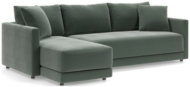 Gather Deep 2-Piece Chaise Apartment Bench Sectional Sofa - image 0 of 15