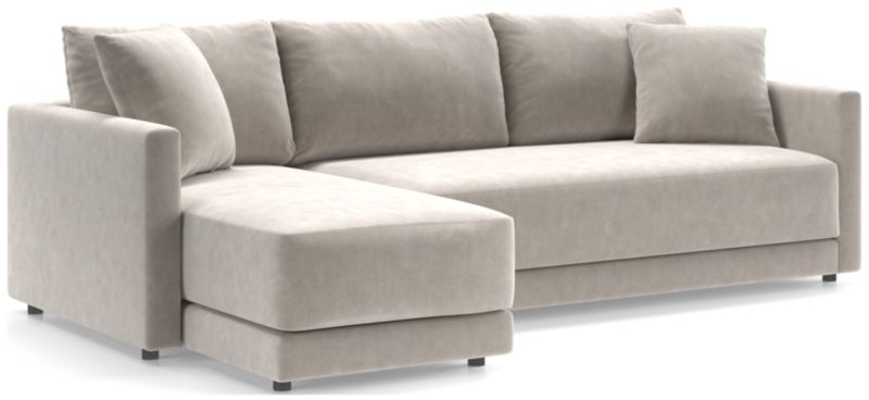 Gather Deep 2-Piece Chaise Apartment Bench Sectional Sofa - image 0 of 15