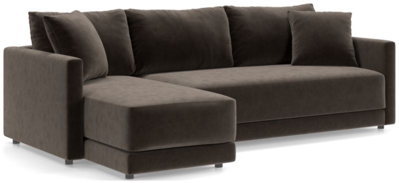 Gather Deep 2-Piece Chaise Apartment Bench Sectional Sofa - image 0 of 15