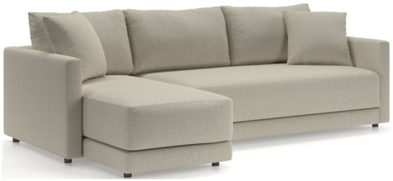 Gather Deep 2-Piece Chaise Apartment Bench Sectional Sofa - image 0 of 15