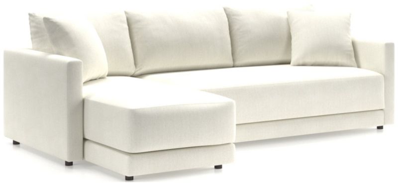 Gather Deep 2-Piece Chaise Apartment Bench Sectional Sofa - image 0 of 15