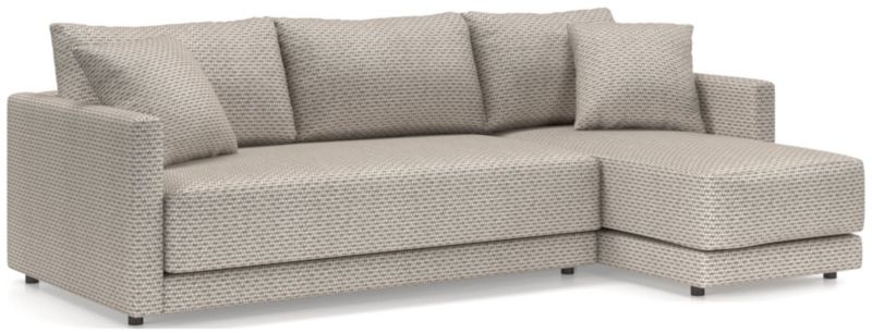 Gather Deep 2-Piece Chaise Apartment Bench Sectional Sofa - image 0 of 15