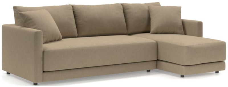 Gather Deep 2-Piece Chaise Apartment Bench Sectional Sofa - image 0 of 15