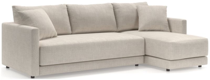 Gather Deep 2-Piece Chaise Apartment Bench Sectional Sofa - image 0 of 16