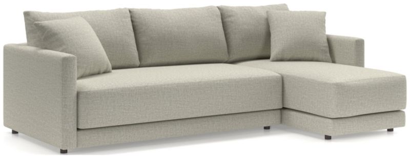 Gather Deep 2-Piece Chaise Apartment Bench Sectional Sofa - image 0 of 15