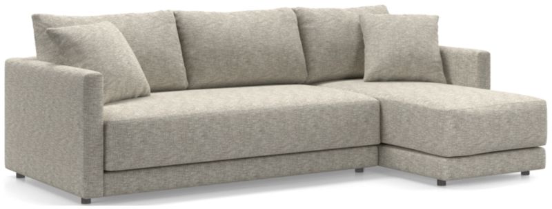 Gather Deep 2-Piece Chaise Apartment Bench Sectional Sofa - image 0 of 15