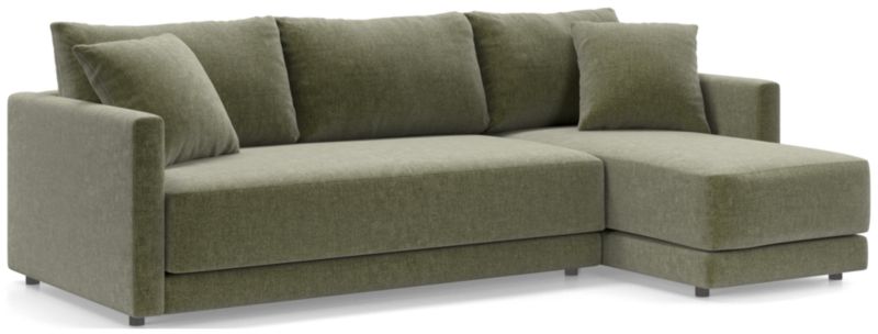 Gather Deep 2-Piece Chaise Apartment Bench Sectional Sofa - image 0 of 15