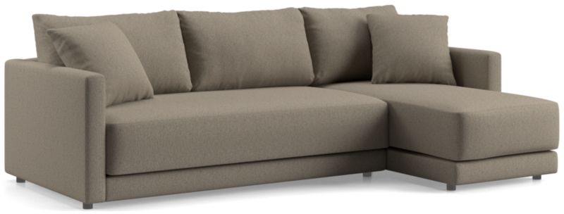 Gather Deep 2-Piece Chaise Apartment Bench Sectional Sofa - image 0 of 15