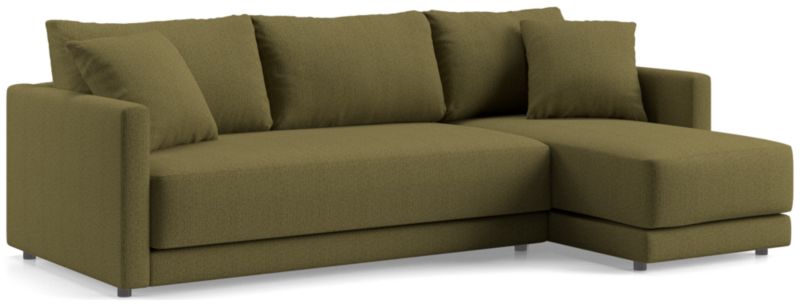 Gather Deep 2-Piece Chaise Apartment Bench Sectional Sofa - image 0 of 15