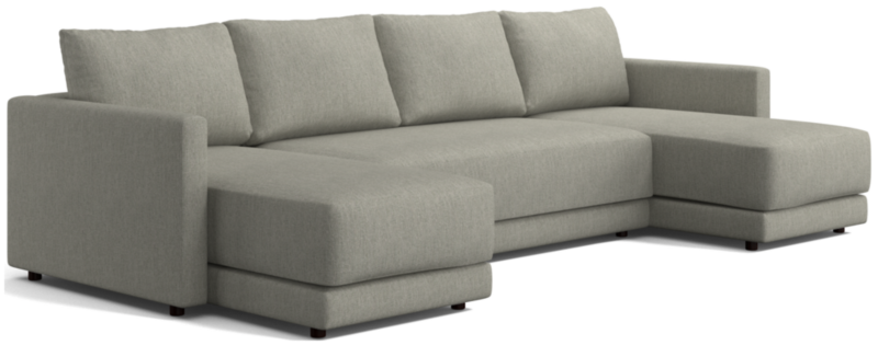 Gather Deep 3-Piece U-Shaped Bench Sectional Sofa with Double Chaise Lounge - image 0 of 15