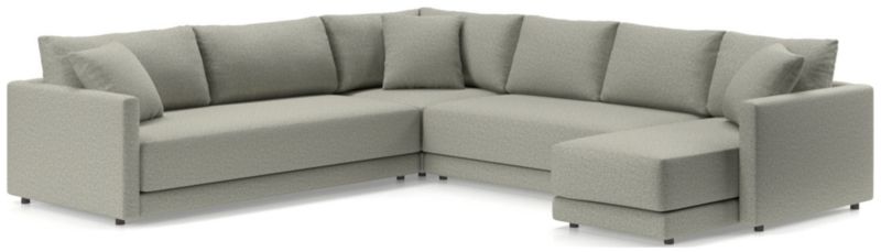 Gather Deep 4-Piece L-Shaped Bench Sectional Sofa - image 0 of 15