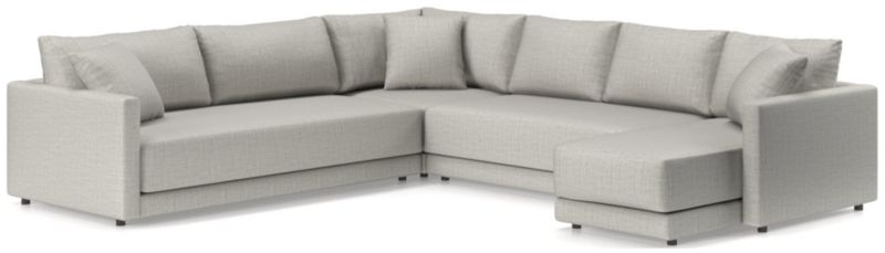 Gather Deep 4-Piece L-Shaped Bench Sectional Sofa - image 0 of 15