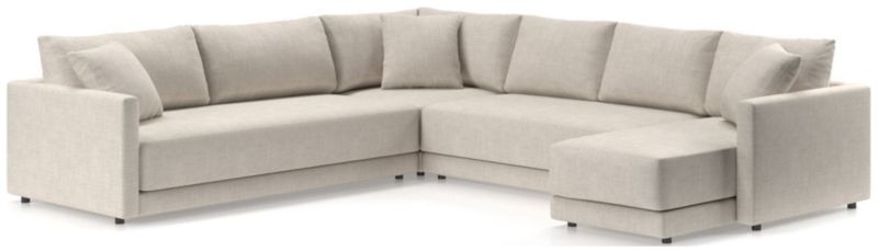 Gather Deep 4-Piece L-Shaped Bench Sectional Sofa - image 0 of 16