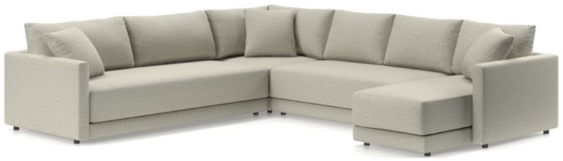 Gather Deep 4-Piece L-Shaped Bench Sectional Sofa - image 0 of 15