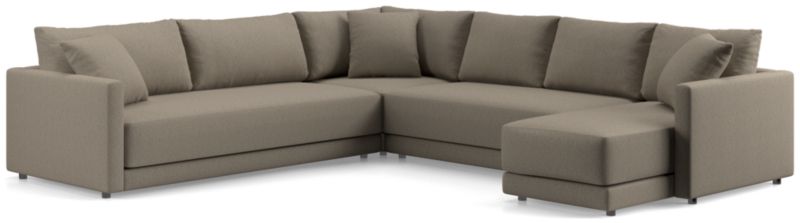 Gather Deep 4-Piece L-Shaped Bench Sectional Sofa - image 0 of 15