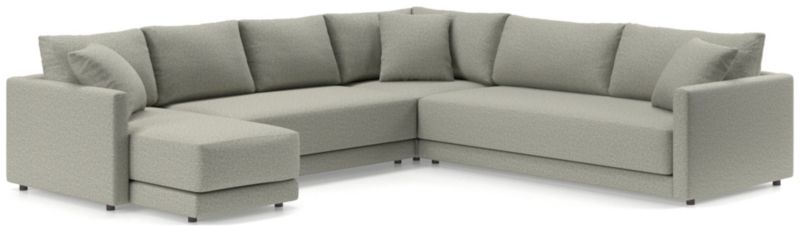 Gather Deep 4-Piece L-Shaped Bench Sectional Sofa - image 0 of 15