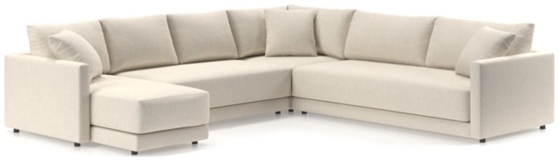 Gather Deep 4-Piece L-Shaped Bench Sectional Sofa - image 0 of 16