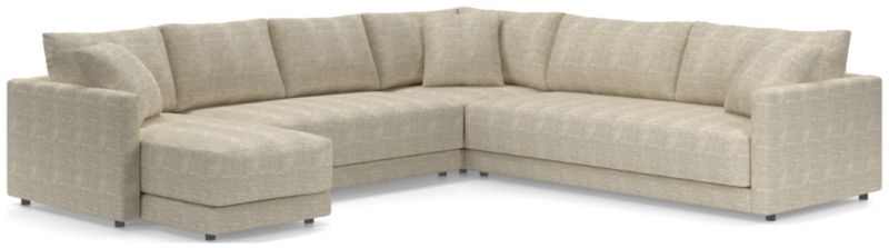 Gather Deep 4-Piece L-Shaped Bench Sectional Sofa - image 0 of 15