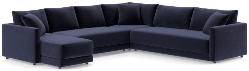 Gather Deep 4-Piece L-Shaped Bench Sectional Sofa - image 0 of 15