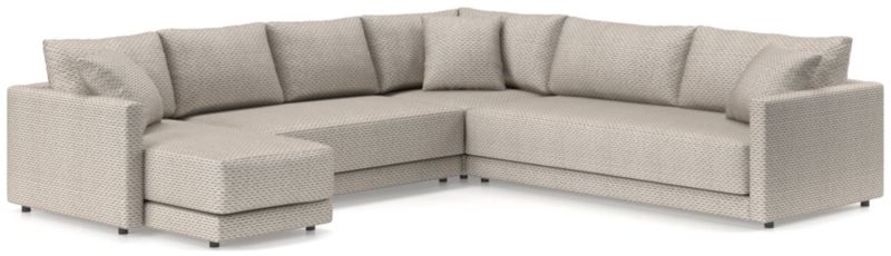 Gather Deep 4-Piece L-Shaped Bench Sectional Sofa - image 0 of 15