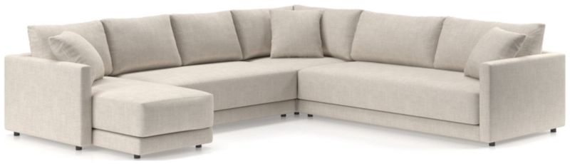 Gather Deep 4-Piece L-Shaped Bench Sectional Sofa - image 0 of 16