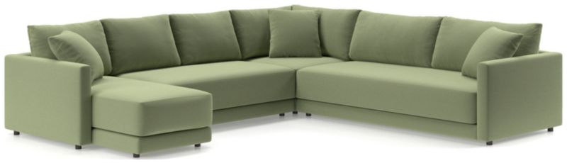 Gather Deep 4-Piece L-Shaped Bench Sectional Sofa - image 0 of 15