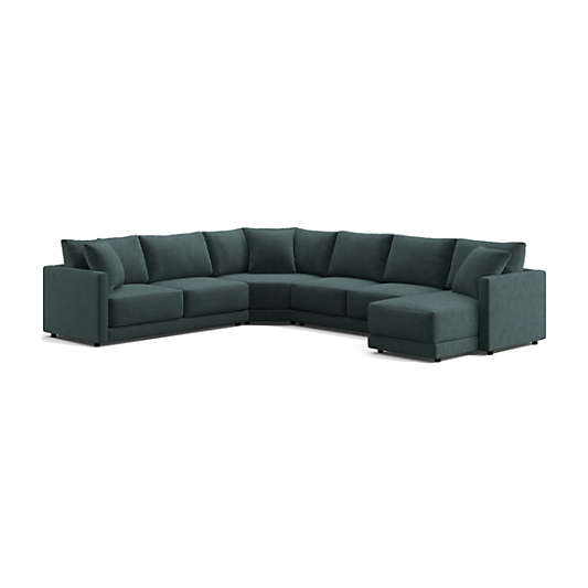 Gather Deep 4-Piece Wedge Sectional Sofa with Chaise Lounge
