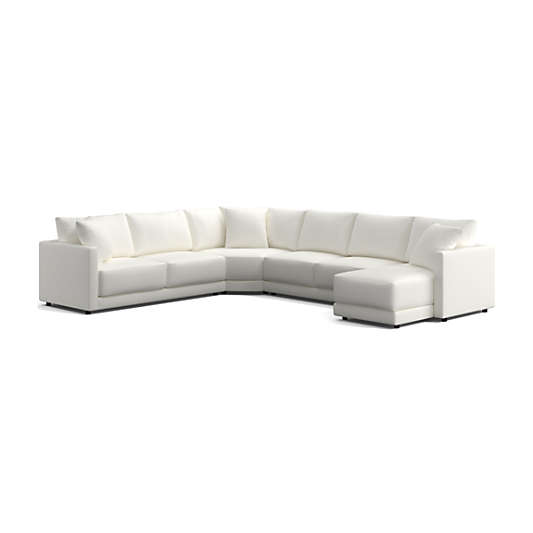 Gather Deep 4-Piece Wedge Sectional Sofa with Chaise Lounge