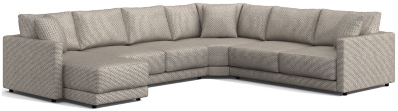 Gather Deep 4-Piece Wedge Sectional Sofa with Chaise Lounge - image 0 of 6