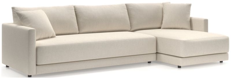 Gather Deep 2-Piece Extra Wide Chaise Bench Sectional Sofa - image 0 of 15